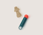 Labas Veya external vibration toy paired with Mushy versatile internal/targeted stimulator, designed for gentle dual-zone exploration.